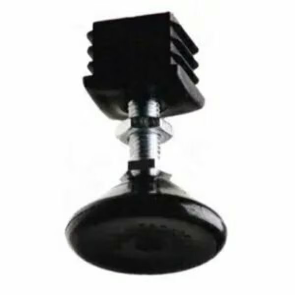 Premium Nylon Leveling Foot with Plastic Insert, M8 x 1.25 Thread with Jam Nut, Eztube, Mfr#: 100-328